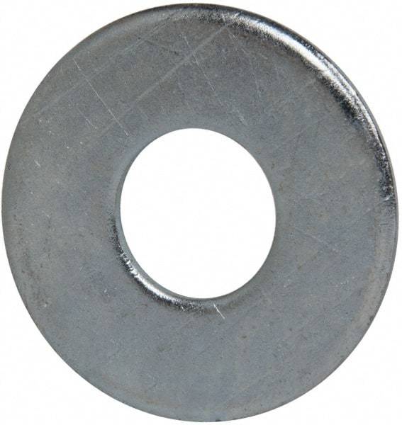 Value Collection - 3/4" Screw, Grade 2 Steel USS Flat Washer - 0.805" ID x 2.03" OD, 0.177" Thick, Zinc-Plated Finish - Benchmark Tooling