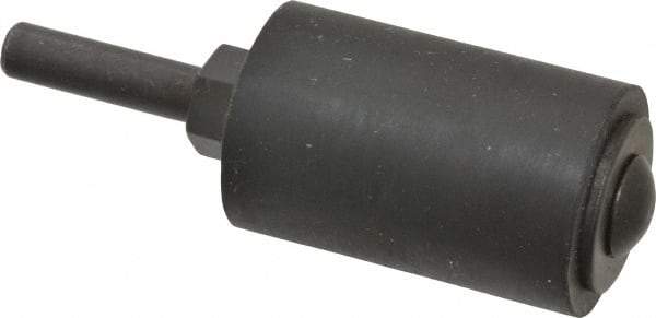 Superior Abrasives - 1-1/2" Wide x 1" Diam, Spiral Band Drum - 1/4" Shank Diam, 10,000 RPM - Benchmark Tooling