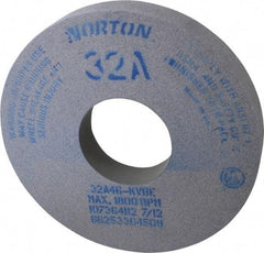 Norton - 14" Diam x 5" Hole x 2" Thick, K Hardness, 46 Grit Surface Grinding Wheel - Aluminum Oxide, Type 1, Coarse Grade, 1,800 Max RPM, Vitrified Bond, No Recess - Benchmark Tooling
