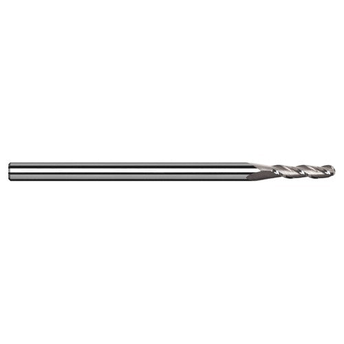 5/32″ Dia. × 3/16″ Shank × 0.47″ DOC × 2″ OAL, Carbide Uncoated, 3 Flute, Ballnose End Mill
