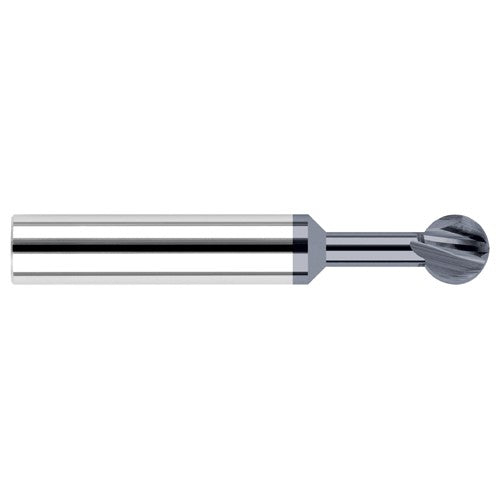 Undercutting End Mills - 0.5000″ (1/2″) Cutter Diameter × 0.3120″ (5/16″) Neck Length × 300° Carbide Undercutting End Mill, 4 Flutes, AlTiN Coated - Exact Industrial Supply