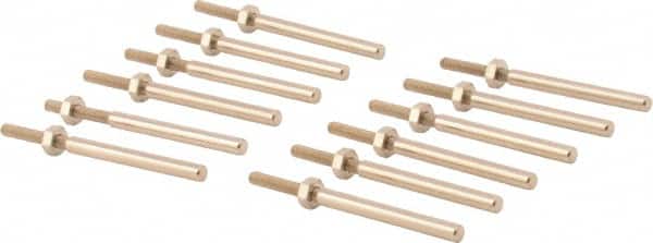 Grobet - 1/8" Shank Abrasive Point Mandrel - 25,000 Max RPM, 1/16" Hole Compatibility, for Rubberized Points - Benchmark Tooling