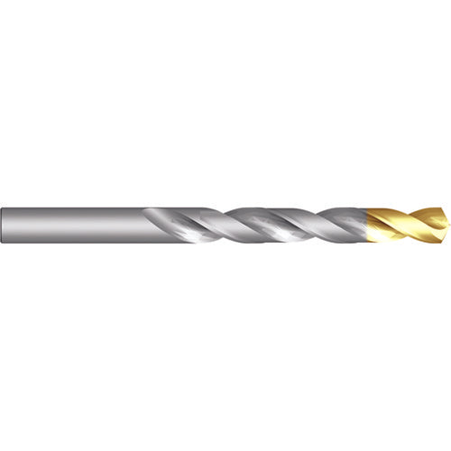 1/2″ HSS Drill - 4xD - ANSI - Bright/TiN - 118 Degree Split Point E-code # A0121/2