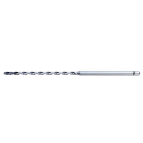 1.1 mm Dia. × 3 mm Shank × 26.4 mm Flute Length × 75 mm OAL, 20xD, IchAda, 2 Flute, No, Solid Carbide Drill - Exact Industrial Supply