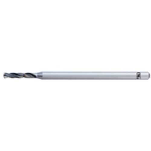0.95 mm Dia. × 3 mm Shank × 5.7 mm Flute Length × 50 mm OAL, 2xD, IchAda, 2 Flute, No, Solid Carbide Drill - Exact Industrial Supply