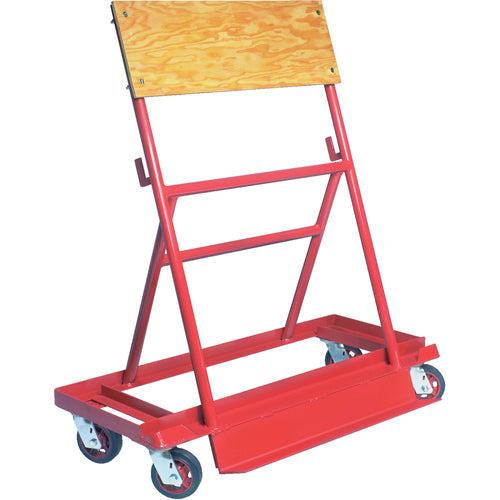 A-Frame Steel Truck Rubber Casters 22.75 × 42.625 - Exact Industrial Supply