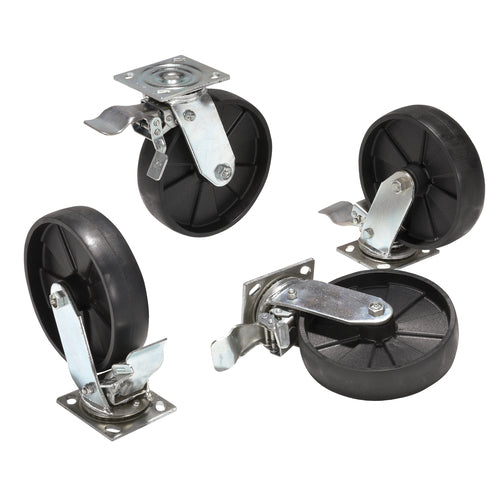 Alum Gantry Crane Caster 8 × 2 Total Lock - Exact Industrial Supply