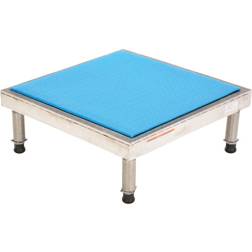 Adj Alum Stand 9.5-15.5 H 24 × 24 - Exact Industrial Supply