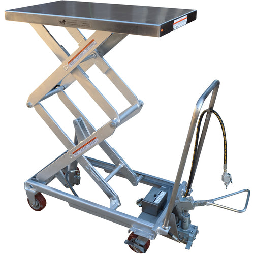 Air SS Cart 800 lb 20 × 35.5 - Exact Industrial Supply