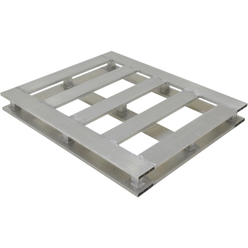 Heavy Duty Aluminum Half Pallet 24 × 24 - 4 Way - Exact Industrial Supply