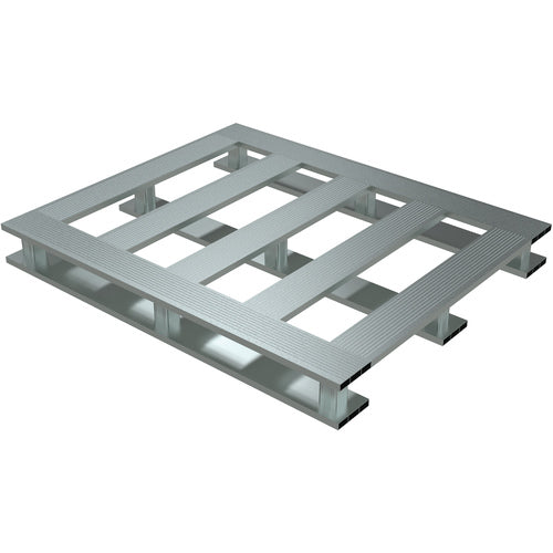 Heavy Duty Alum Half Pallet Skid Bottom 36 × 24 - Exact Industrial Supply