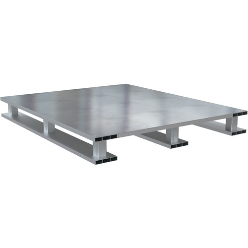 Hvy Duty Alum Solid Top Pallet 4K40 × 48 Skid Bottom - Exact Industrial Supply