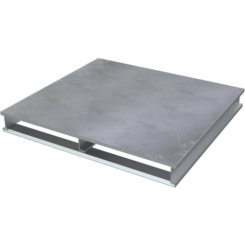 Heavy Duty Aluminum Half Pallet Solid Top 48 × 24 - Exact Industrial Supply