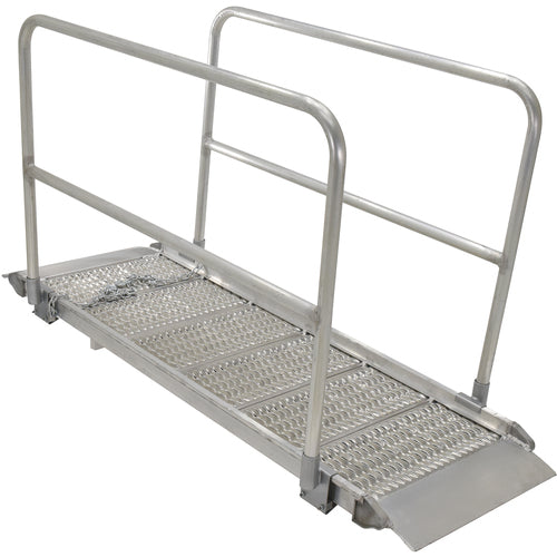 Alum Grip Walk Ramp Handrail 39.38 × 85 - Exact Industrial Supply