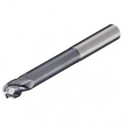 12mm Dia. - 130mm OAL - AlTiN-CBD-30°-Center Cut-Long Reach Ball Nose HP End Mill-4 FL - Benchmark Tooling