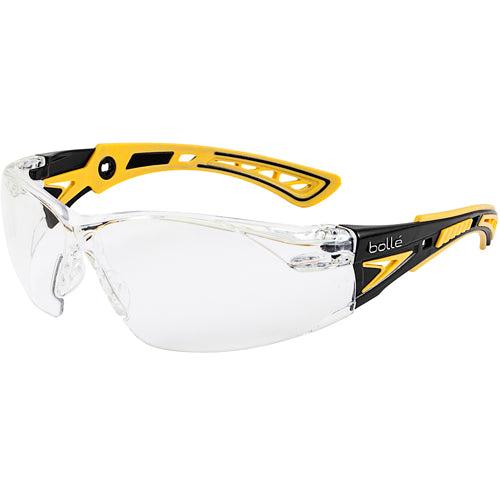 RUSH+ Small - Clear Lens - Yellow & Black Frame PC ASAF Platinum - Benchmark Tooling