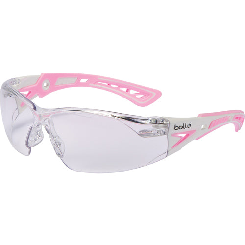RUSH+ Small - Clear Lens - Pink & White Frame PC ASAF Platinum - Benchmark Tooling