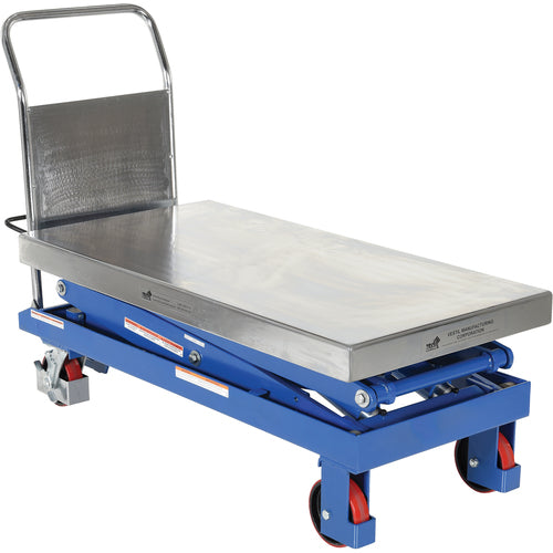 Hydraulic Scissor Cart 1.5K 47.5 × 24 - Exact Industrial Supply
