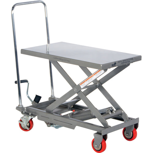 Aluminum Elevating Cart 220lb 15.75 × 27 - Exact Industrial Supply