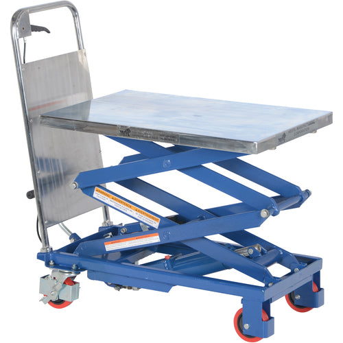 Hydra Double Scissor Cart 220lb 17.5 × 27 - Exact Industrial Supply