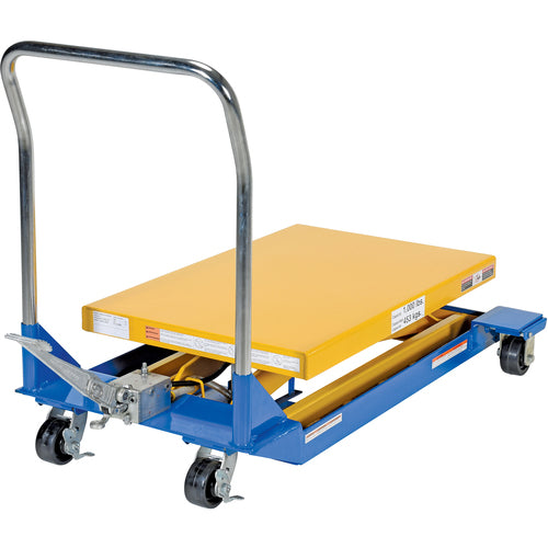 Foot Pump Scissor Cart 1K 36 × 24 - Exact Industrial Supply