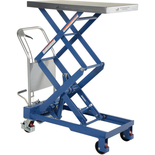 Double Hydraulic Cart 800lb 35.5 × 20 - Exact Industrial Supply