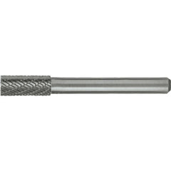 SA-5L6 Double Cut Solid Carbide Bur-Cylindrical without End Cut - Exact Industrial Supply