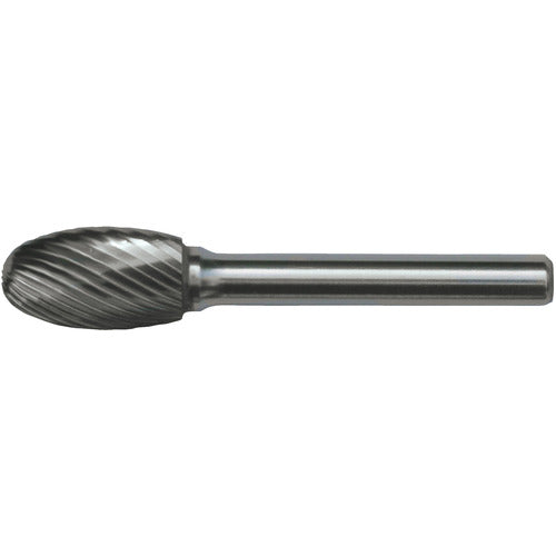 SE-3L6 Standard Cut Solid Carbide Bur-Egg Shape - Exact Industrial Supply
