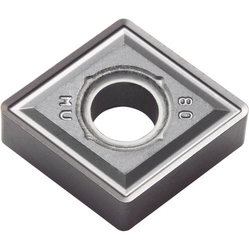 CNMG 643 MU PR015S, 3/64″ Corner Radius, 1/4″ Thick, 3/4″ Inscribed Circle, MEGACOAT HARD, Diamond, Turning Indexable Insert - Exact Industrial Supply