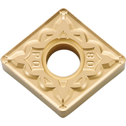 CNMG 431 PQ CCX, 1/64″ Corner Radius, 3/16″ Thick, 1/2″ Inscribed Circle, TiCl2O3/Tin, 80 Degree Diamond, Turning Indexable Insert