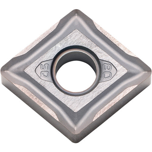 CNMG 644 SQ PR015S, 1/16″ Corner Radius, 1/4″ Thick, 3/4″ Inscribed Circle, MEGACOAT HARD, Diamond, Turning Indexable Insert - Exact Industrial Supply