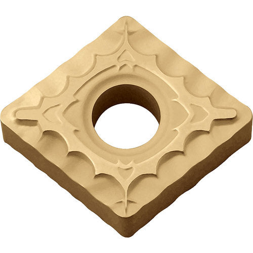 CNMG 432 XQ CA025P, 1/32″ Corner Radius, 3/16″ Thick, 1/2″ Inscribed Circle, TiCl2O3/TiN, 80 Degree Diamond, Turning Indexable Insert