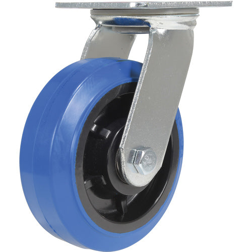 6 × 2 Elastic Rubber (Blue) Swivel - Exact Industrial Supply