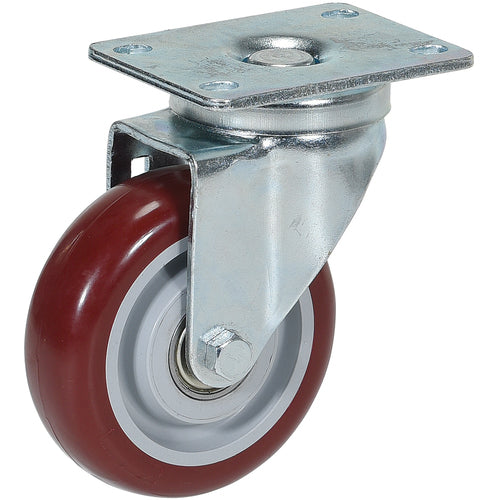 4 × 1 Poly On Poly Swivel Stem Caster - Exact Industrial Supply