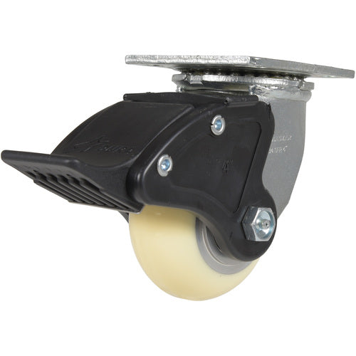 4 × 2 Polyurethane ESD Swivel Caster W/Tot Brk1 - Exact Industrial Supply