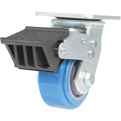 4 × 2 Polyurethane Swivel Caster W/Total Brake - Exact Industrial Supply