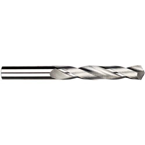 3/8″ Dia. × 3/8″ Shank × 2-3/4″ Flute Length × 4-1/4″ OAL, 2xD Flute, External Coolant, Plain Solid Carbide Drill - Exact Industrial Supply
