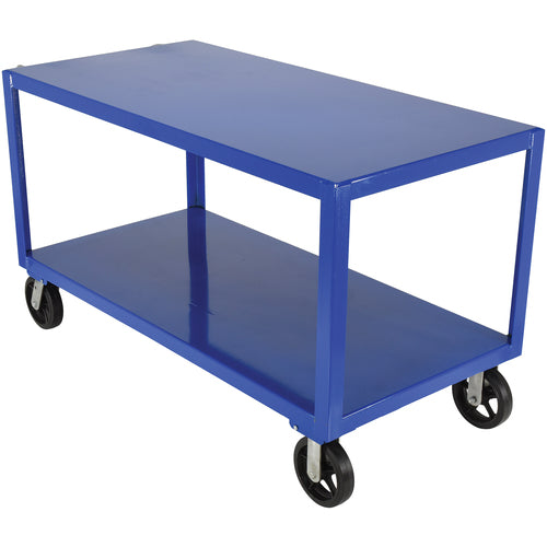 Ergo Handle Cart Rubber Casters 30 × 60 - Exact Industrial Supply