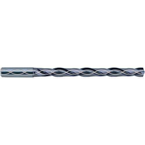 19 mm Dia. × 20 mm Shank × 190 mm Flute Length × 243 mm OAL, 8xD, 140°, TiAIN, 2 Flute, Coolant Thru, Straight Solid Carbide Drill