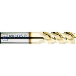 1" Dia. - 4" OAL - Ball Nose-Solid Carbide - ZrN-Ball Nose End Mill-2 FL - Benchmark Tooling