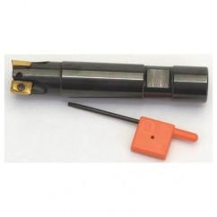 7/8" Dia. - 3/4" Shank 4-1/2" OAL 90 Degree Indexable End Mill - Uses APKT 1003 Inserts - Benchmark Tooling