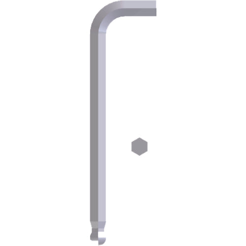 10.0 mm Long Arm-7 1/2″ Arm Length - Ball End Hex Key - Benchmark Tooling