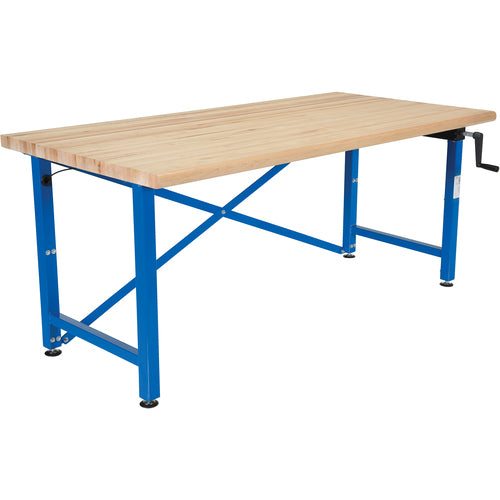 Manual Adjust Ergo Work Bench 72 × 36″ - Exact Industrial Supply