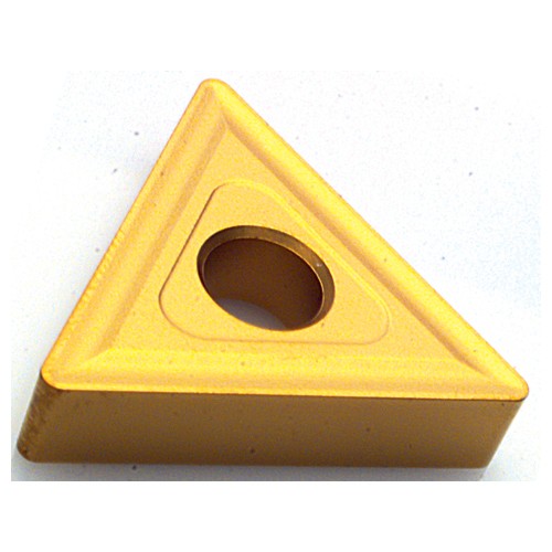 TNMG 331 F41 PT1225, 0.016'Ä≥ Corner Radius, 0.187'Ä≥ Thick, 3/8'Ä≥ Inscribed Circle, TiN|TiCN|Al2O3|TiN, Triangle, Turning Indexable Insert - Benchmark Tooling