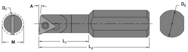 .270" Min - .500" SH - 3-1/2" OAL - Carbide Shank Boring Bar - Benchmark Tooling