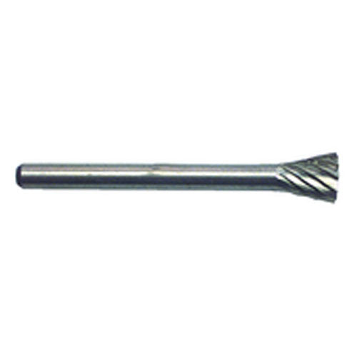 1/4 × 1/4 × 1/8″ SH Inverted Cone Shape - HSS - Burr - Benchmark Tooling