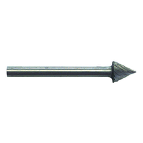 1/4 × 1/4 × 1/8″ SH Cone Shape - HSS - Burr - Benchmark Tooling