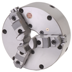 15" 3 Jaw Zero Set Scroll Chuck; Steel Body - Benchmark Tooling