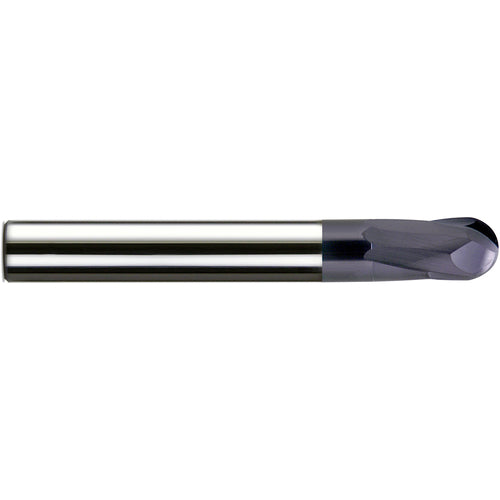 5/16″ Dia. × 5/16″ Shank × 5/8″ DOC × 3 OAL, Carbide nACo, 2 Flute, Ballnose End Mill - Exact Industrial Supply