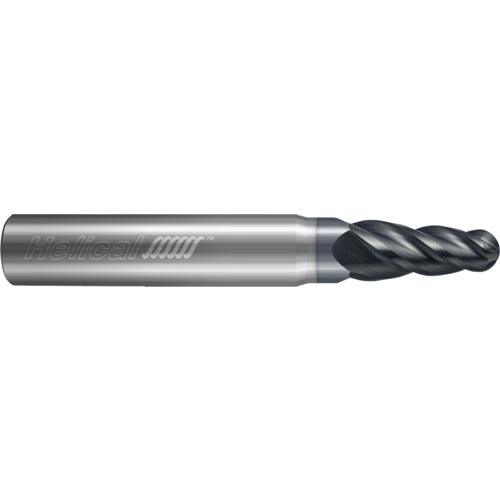 4 Flute - Ball - 0.1875″ (3/16) Cutter DIA × 0.2500″ (1/4) Shank DIA × 0.0930″ (3/32) Radius × 1.0000″ (1) LOC × 2.5000″ (2-1/2) OAL × 1.1875″ (1-3/16) Reach - APLUS Coated